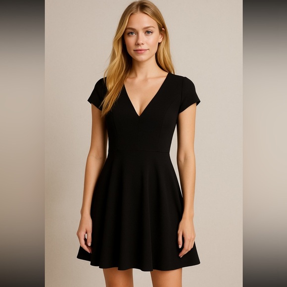 Aritzia Wilfred Black fit and flare Dress size 2 - Picture 1 of 5